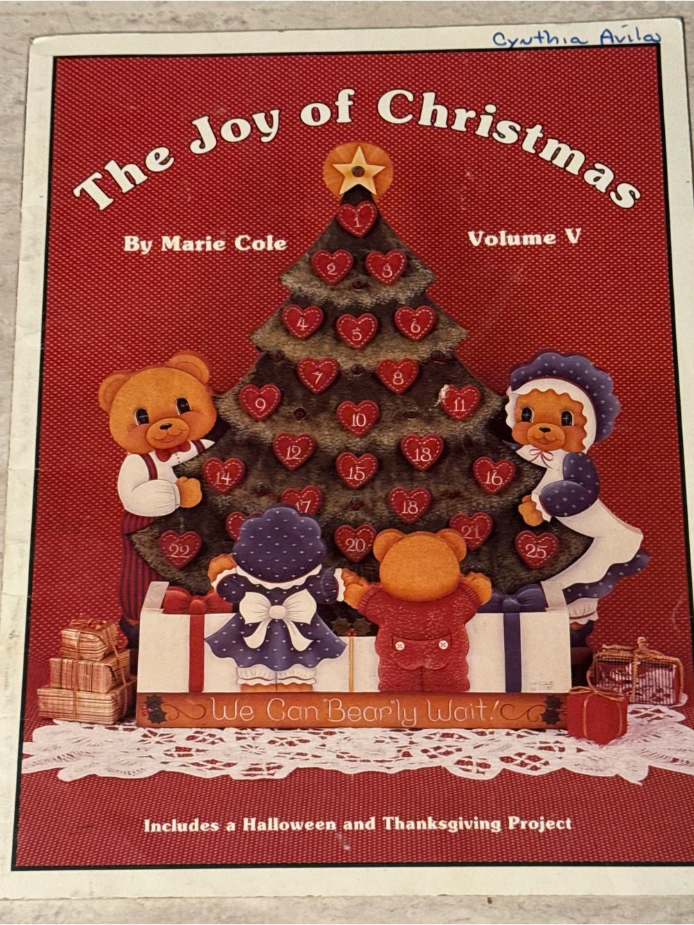 The Joy of Christmas Volume V Vintage Tole Painting 1989 Booklet